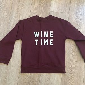 Wine Time Sweater - Brunette the Label